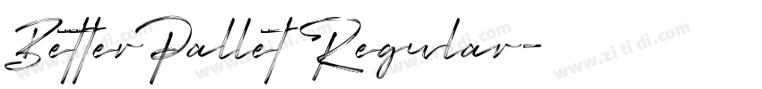 BetterPallet Regular字体转换